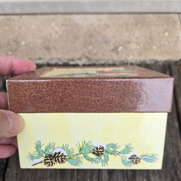 4 Woodland Birds Porcelain Miniplates Set In Box Raffia Hangers Decor - Picture 4 of 8